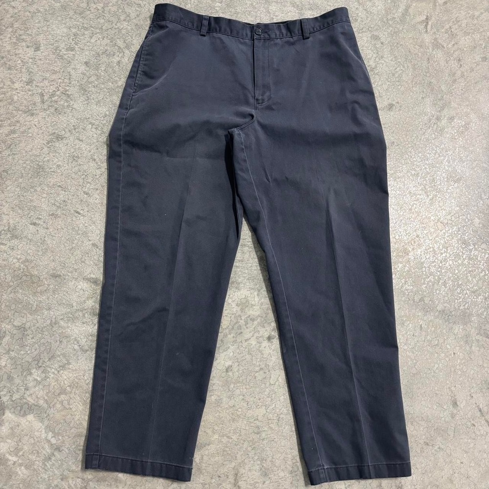 L.L.Bean Classic Fit Cotton Pants – Men's 37x29 – Dark Blue – 100% Cotton
